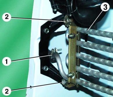 Volga car oil cooler replacement