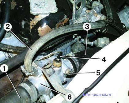 Replacing thermostat GAZ-2705