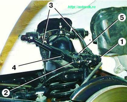 GAZ-3110 upper arm bushing replacement