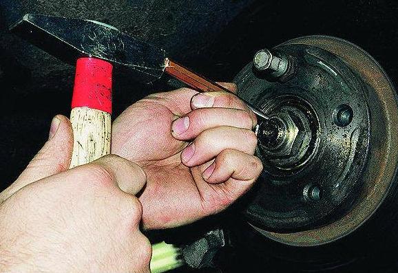 Bearing adjustment front wheel hub GAZ-3110
