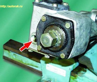 Entfernen und Überprüfen des Lenkmechanismus des GAZ-3110