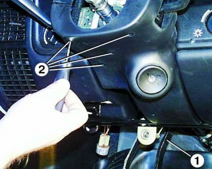 Removing and installing the GAZ-3110 steering column