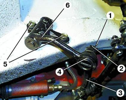Extracción e instalación del brazo pendular GAZ-3110