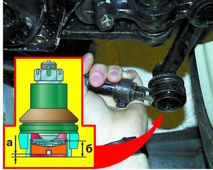 Checking and replacing the ball joints of the GAZ-3110 steering linkage