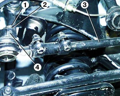 Entfernen und Installieren des GAZ-3110-Lenkungs-Trapezes
