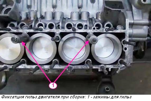 Montaje del motor ZMZ-53