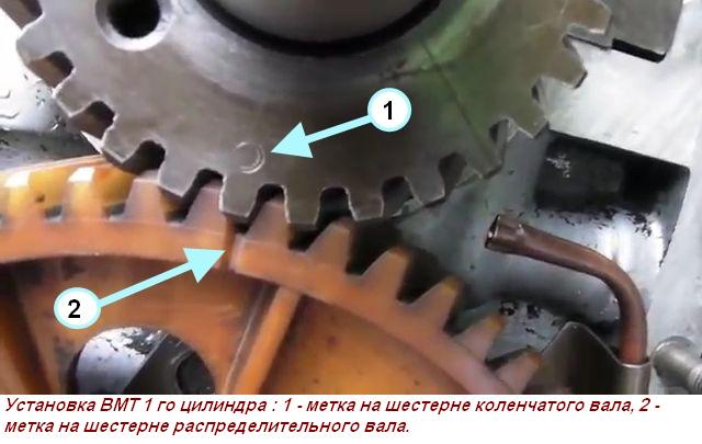 Montaje del motor ZMZ-53