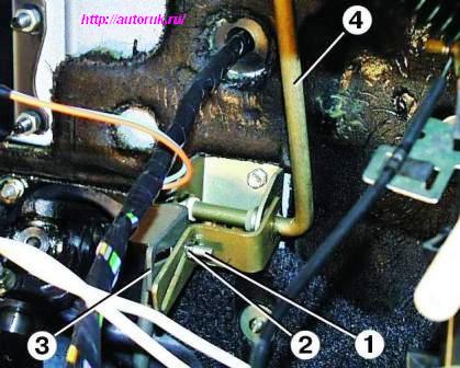 Регулювання троса акселератора ГАЗ-3110 