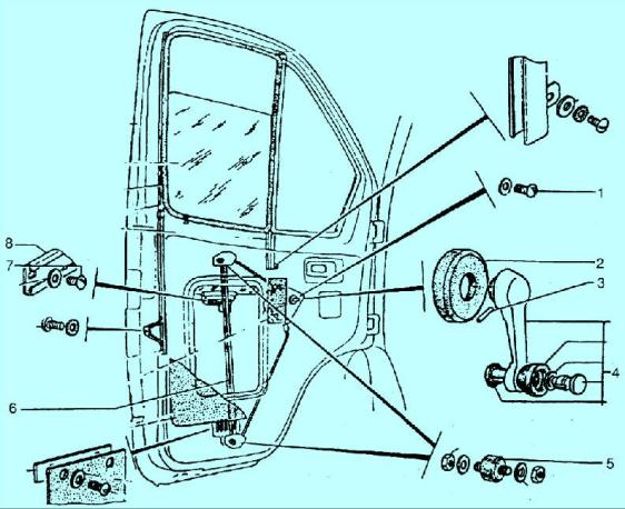Стеклоподъемник газель старого образца