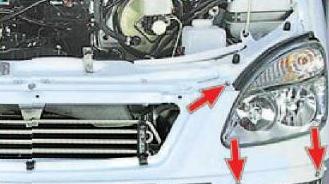 How to remove and install the lower front panel of a Gazelle car