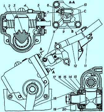  GAZ-2705 steering gear bearing adjustment