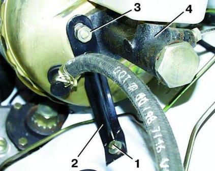 Master cylinder and vacuum
