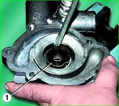Disassembling the water pump