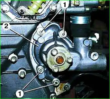 Removing the water pump