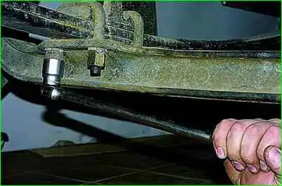 Removal and repair of the front spring GAZ-2705