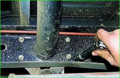 Removal and repair of the front spring GAZ-2705