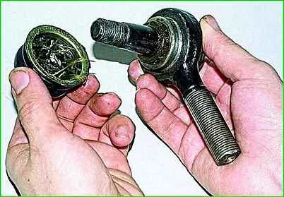 Ersatz der Lenkstangen und Gelenke GAZ-2705