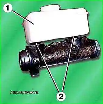 Разборка главного тормозного цилиндра