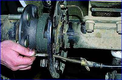 Replacing parking brake drive cables