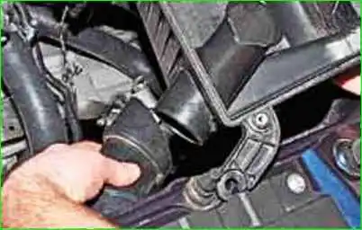 Entfernung und Einbau des Luftfiltergehäuses Entfernen und Einbauen des Luftfiltergehäuses