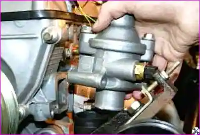 Снятие корпуса термостата