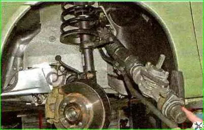 Removing and installing the steering mechanism