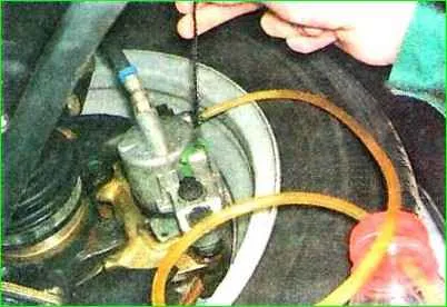 Bleeding the brake system