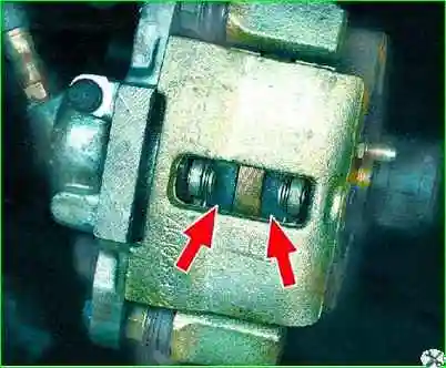 Comprobación del desgaste de las pastillas de freno