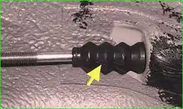 Repairing the parking brake lever