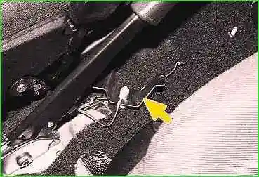 Repairing the parking brake lever