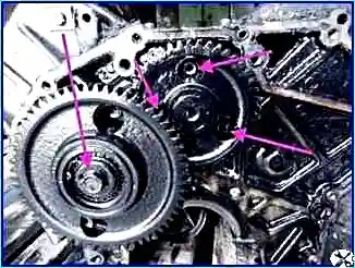 Disassembly of a diesel engine of a KamAZ car