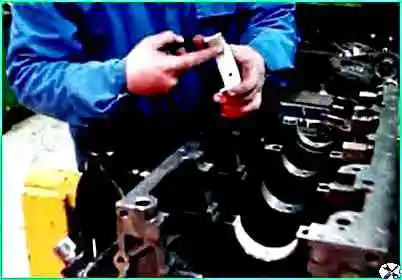 Assembly of KamAZ diesel cylinder block