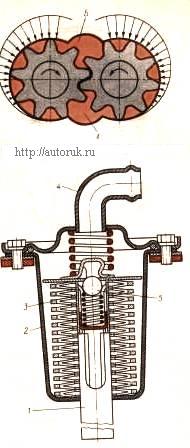 Kamaz oil pump and filter