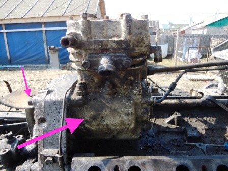 Dismantling the Kamaz diesel engine
