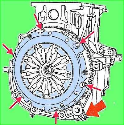 Vorgehensweise zur Demontage des Zylinderblocks des K4M-Motors