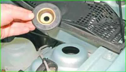 How to replace the front shock strut Lada Largus