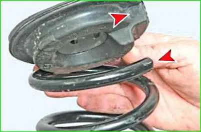 How to remove and install the rear suspension springs of the Lada Largus