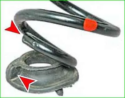 How to remove and install the rear suspension springs of the Lada Largus