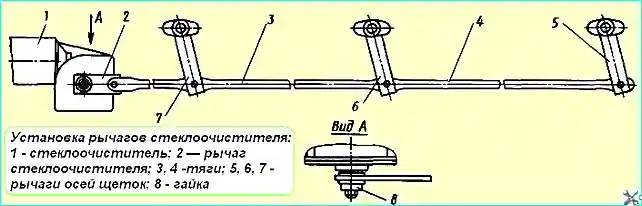 Installing the MAZ windshield wiper arms
