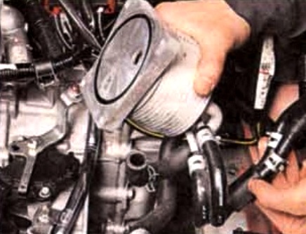 Замена фильтра жидкости вариатора Mitsubishi Lancer