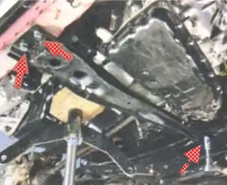 Снятие и установка коробки передач автомобиля Mitsubishi Lancer