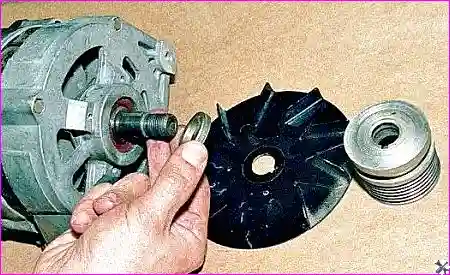 Снятие шкива