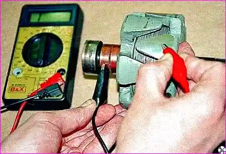 Проверка обмотки ротора на корпус