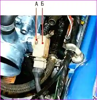 Датчик положения дроссельной заслонки, установленный на дроссельном узле