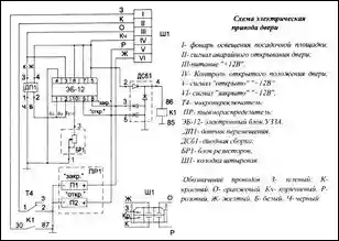 Схема привода двери