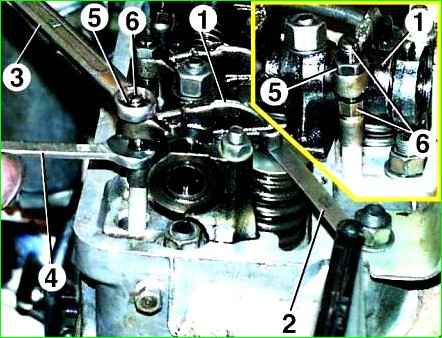Checking and adjusting the gap between valves and rocker arms