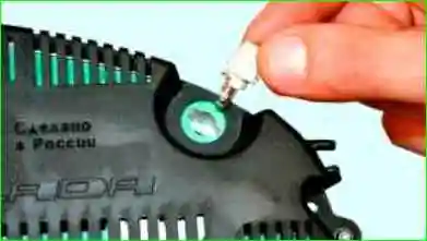 Замена ламп комбинации приборов