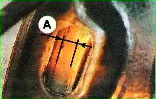 Checking brake pad wear