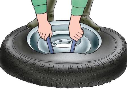 Removing the outer bead of a tire