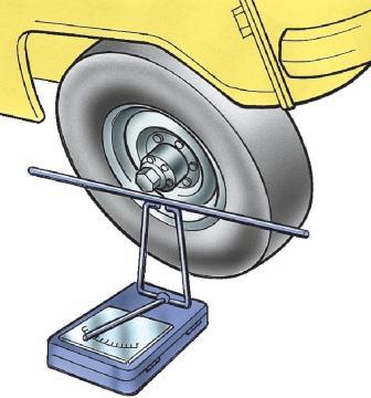 Проверка максимальных углов поворота колес 